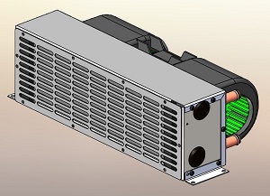 This 26k BTU heater with a high performance blower assembly, compact size, simple plumbing and heavy duty construction.