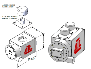 The pressurizer housing is manufactured from heavy gauge welded steel with a powder coated finish that will hold to the rigours of off-road equipment.
