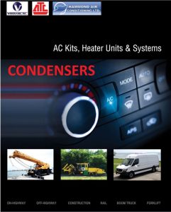Condensers - The AC Condenser is located on the High Pressure Side of the AC system. The 2 main types are the “Older Style” Tube and Fin Condensers which have large tubes for refrigerant flow. This type of condenser can be flushed if it becomes contaminated with solid debris. The “New Style” Parallel Flow Condensers have flat tubes with very small passages for refrigerant flow. This type of condenser cannot be flushed and must be replaced if it becomes contaminated.