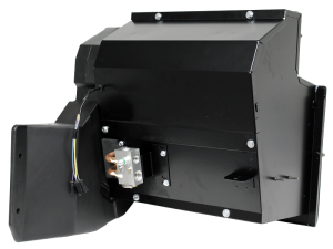 Kenworth HVAC Assembly houses the truck's A/C Evaporator , Heater core, Expansion valve, Thermostatic Switch, Electronic Actuated Fresh Air Door, high-flow SPAL blower motor and a Receiver Drier (where applicable). 